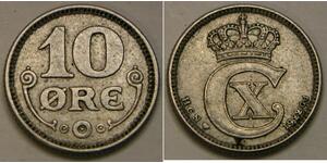 10 Ере Данія  Christian X of Denmark (1870 - 1947)