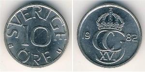 10 Ере Швеція Нікель/Мідь 