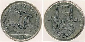 10 Ескудо Друга Португальська Республіка (1933 - 1974) Срібло 