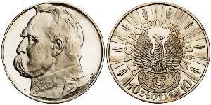 10 Злотий Польська республіка (1918 - 1939) Срібло Юзеф Пілсудський