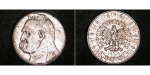 10 Злотий Польська республіка (1918 - 1939) Срібло Юзеф Пілсудський