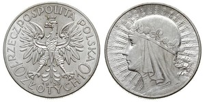 10 Злотий Польська республіка (1918 - 1939) Срібло Ядвіґа Анжуйська