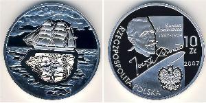 10 Злотий Республіка Польща (1991 - ) Срібло 