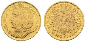 10 Злотый Польская Республика (1918 - 1939) Золото 