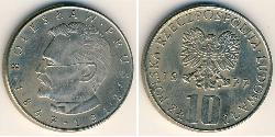 10 Злотый Польская Народная Республика (1952-1990) Никель/Медь 