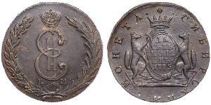 10 Копейка Российская империя (1720-1917) Медь Екатерина II (1729-1796)