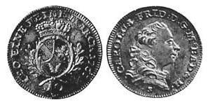 10 Крейцер Баден-Дурлах (1535 - 1771) Серебро 