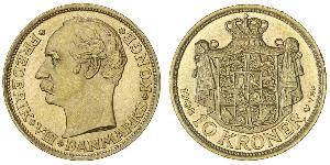 10 Крона Данія Золото Frederick VIII of Denmark (1843 - 1912)