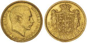10 Крона Данія Золото Christian X of Denmark (1870 - 1947)