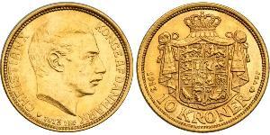 10 Крона Данія Золото Christian X of Denmark (1870 - 1947)