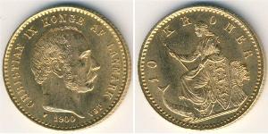 10 Крона Данія Золото 