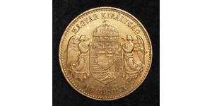 10 Крона Королевство Венгрия (1000-1918) Золото Франц Иосиф I (1830 - 1916)
