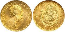 10 Крона Швеция Золото Оскар II (1829-1907)