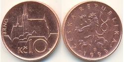 10 Крона Czech Republic (1993 - ) Мідь/Залізо 