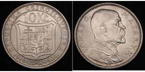10 Крона Чехословакія (1918-1992) Срібло 