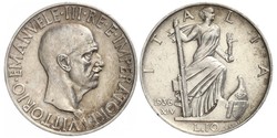 10 Лира Kingdom of Italy (1861-1946) Серебро Виктор Эммануил III (1869 - 1947)