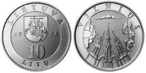10 Лит Литва (1991 - ) Никель/Медь 