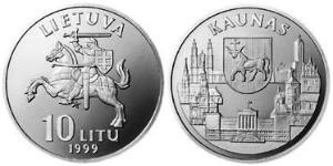 10 Лит Литва (1991 - ) Никель/Медь 