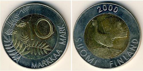10 Марка Фінляндія (1917 - ) Біметал 