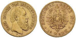 10 Марка Королевство Вюртемберг (1806-1918) Золото Карл I (король Вюртемберга)