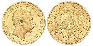 10 Марка Королівство Пруссія (1701-1918) Золото Wilhelm II, German Emperor (1859-1941)