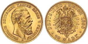 10 Марка Королівство Пруссія (1701-1918) Золото Фрідрих Вільгельм III, король Пруссії  (1770 -1840)