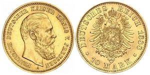 10 Марка Королівство Пруссія (1701-1918) Золото Фрідрих Вільгельм III, король Пруссії  (1770 -1840)
