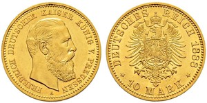 10 Марка Королівство Пруссія (1701-1918) Золото Фрідрих Вільгельм III, король Пруссії  (1770 -1840)