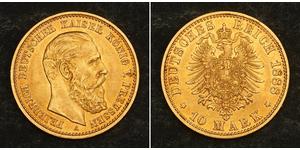 10 Марка Королівство Пруссія (1701-1918) Золото Фрідрих Вільгельм III, король Пруссії  (1770 -1840)