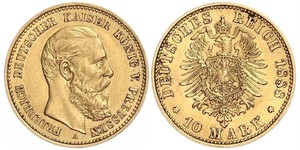 10 Марка Королівство Пруссія (1701-1918) Золото Фрідрих Вільгельм III, король Пруссії  (1770 -1840)