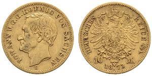 10 Марка Саксония (королевство) (1806 - 1918) Золото 