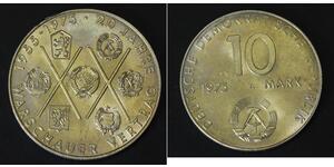10 Марка Германская Демократическая Республика (1949-1990) Никель/Медь 