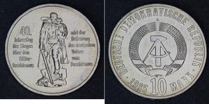 10 Марка Германская Демократическая Республика (1949-1990) Никель/Медь 