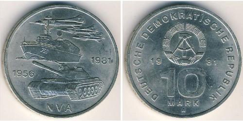 10 Марка Німецька Демократична Республіка (1949-1990) Нікель/Мідь 