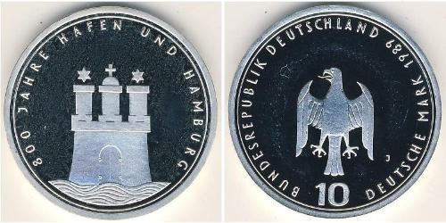10 Марка Германия Серебро 