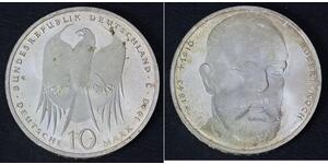 10 Марка Федеративна Республіка Німеччина (1990 - ) Срібло 