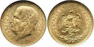10 Песо Соединённые Штаты Мексики (1867 - ) Золото Miguel Hidalgo