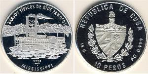10 Песо Cuba (1898 - ) Серебро 