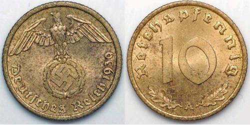 10 Пфеніг Третій рейх (1933-1945)  