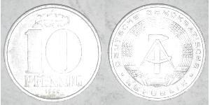 10 Пфеніг Німецька Демократична Республіка (1949-1990) Алюміній 
