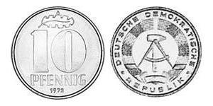 10 Пфеніг Німецька Демократична Республіка (1949-1990) Алюміній 