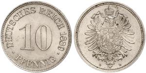 10 Пфеніг Німеччина Нікель/Мідь 
