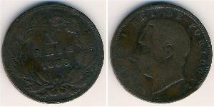 10 Рейс Королевство Португалия (1139-1910) Бронза 