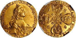 10 Рубль Российская империя (1720-1917) Золото Екатерина II (1729-1796)