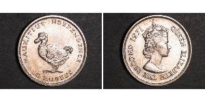 10 Рупія Маврикій (1968 - )  Єлизавета II (1926-2022)