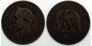10 Сантим Вторая французская империя (1852-1870)  Наполеон III Бонапарт (1808-1873)