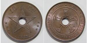 10 Сантим Бельгийское Конго (1908 - 1960) Медь 