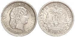10 Сантим Гаити (1804 - ) Серебро 