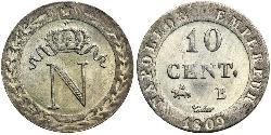 10 Сантім Перша Французька імперія (1804-1814)  Наполеон I Бонапарт(1769 - 1821)