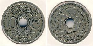 10 Сантім Vichy France (1940-1944) / Третя французька республіка (1870-1940)  Нікель/Мідь 